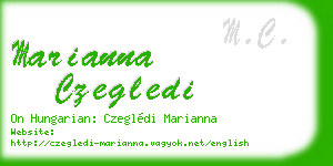 marianna czegledi business card